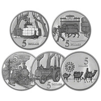 Royal Australian Mint 1997 Masterpieces in Silver 5-Coin Set