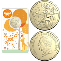 Australia 2024 Tooth Fairy $2 UNC Coin in Card