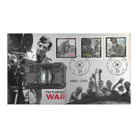 Australia 2024 Lest We Forget Picturing War ANZAC Day Medallion Cover PNC