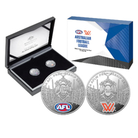 2024 Australian Football League AFL Silver Coloured Two-Coin Proof Set