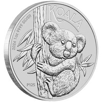 Australia 2024 Perth Mint Koala 1oz Silver Bullion $1 Coin in Capsule