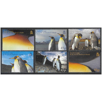 South Georgia & South Sandwich Is. 2005 King Penguins Set/6 Stamps SG411/6 MUH 28-4