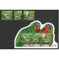 Niue 2011 Birds Set of 3 Stamps & Mini Sheet SG1072/75 Mint Unhinged 28-12