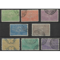 Serbia 1904 Karageorgevich Dynasty Anniv. Set/8 Stamps Sc.79/86 Fine Used 28-18