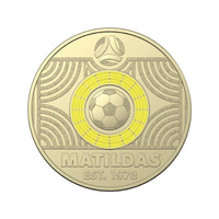 Australia 2023 Yellow Matilda FIFA Soccer Loose $2 Circulating Coin