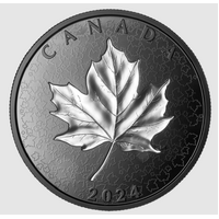 Canada 2024 $50 Maple Leaves in Motion  Fine Silver 5oz Proof Coin