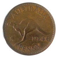Australia 1946 Penny - Low Mintage VF Condition