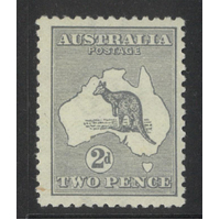 Australia Kangaroo 1st WMK Inverted 2d Stamp Grey BW 5Aa MUH #AU52