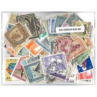 Belgian Congo - 200 Different Stamps