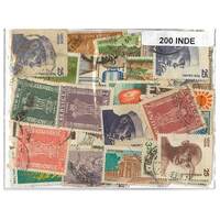 India - 200 Different Stamps