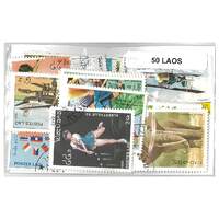 Laos - 50 Different Stamps