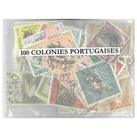 Portugal Colonies - 100 Different Stamps
