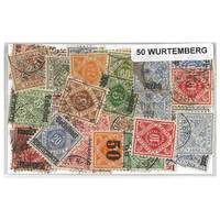 Wurttemberg - 50 Different Stamps