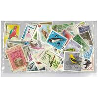 Birds - 100 Different Stamps Used
