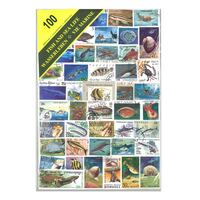 Fish & Sea Life(Window Display Packet) - 100 Different Stamps