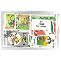 Football - 50 Different Stamps in Bag