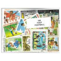 Football - 100 Different Stamps
