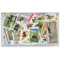 Horses - 100 Different Stamps Used/CTO