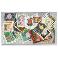 Roses - 100 Different Stamps Used/CTO