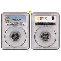 Australia 2016 50 Years Decimal Currency 5c Coin PCGS MS68