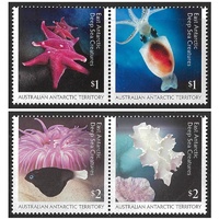 Australian Antarctic Territory (AAT) 2017 East Antarctic Deep Sea Creatures Set of 4 Stamps MUH
