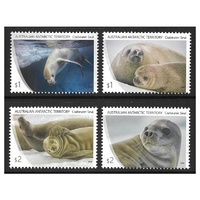 Australian Antarctic Territory (AAT) 2018 Crabeater Seal Set of 4 Stamps MUH