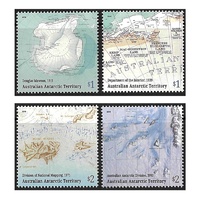 Australian Antarctic Territory 2019 Mapping The AAT Set of 4 Stamps MUH