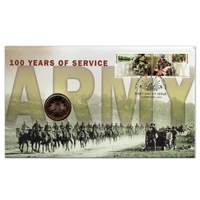Australia 2001 100 Years Of Army Service $1 Coin PNC