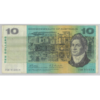 Commonwealth of Australia 1968 $10 STAR Banknote Phillips/Randall Fine (tear, pin holes)