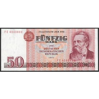 Germany-East, Single banknote in gFine grade (1971)