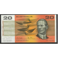 Australia 1979 $20 Banknote Knight/Stone Gothic S/N R407a UNC #20-36