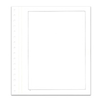 KaBe Blank Sheets/Album Pages With Black Borderline & Linen Hinge Pack of 10 #19