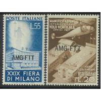 Trieste Zone A A.M.G. 1951 Milan Fair Set/2 Stamps Sc.113/14 MUH #EU202-ew