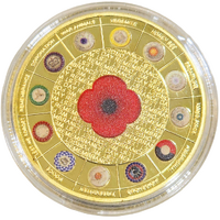 Australia Red Poppy Remembrance Souvenir Medallion