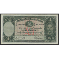 Commonwealth of Australia 1942 £1 Banknote Armitage/Macfarlane H/8 180550 R30a gVF #P-24