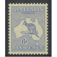 Australia Kangaroo Stamp 2nd WMK 6d Ultramarine SG26 MUH #AUBK
