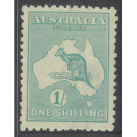 Australia Kangaroo Stamp 3rd WMK 1/- Dull Blue-Green Die IIB SG40b MUH #AUBK