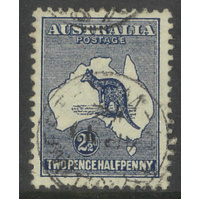 Australia Kangaroo Stamp 1st WMK 2½d Indigo SG25 Fine Used #AUBK