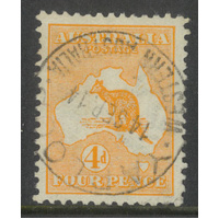 Australia Kangaroo Stamp 1st WMK 4d Pale Orange SG6 Fine Used #AUBK