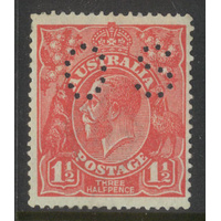 Australia KGV Stamp Single Crown WMK 1½d Red-Brown SG59 MUH #AUBK