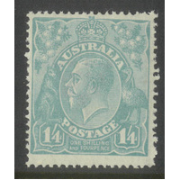 Australia KGV Stamp Single Crown WMK 1/4 Blue SG66 MUH #AUBK