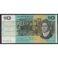 Australia 1979 $10 Banknote Knigh/Stone R307a Gothic gVF #4-54