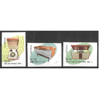 Australia 2024 Retro Audio Set of 3 Self-adhesive Stamps MUH 