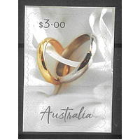 Australia 2024 Special Occasions Wedding Rings Self-adhesive Stamp MUH