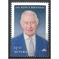 Australia 2024 The King's Birthday Single Stamp MUH