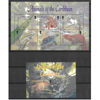 Montserrat 2003 Caribbean Animals Set/2 Mini Sheets SG1238/39 MUH 35-15