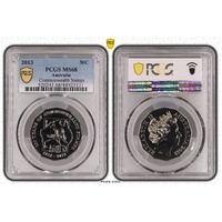 Australia 2013 100 Years of Commonwealth Stamps 50c UNC Coin PCGS MS68