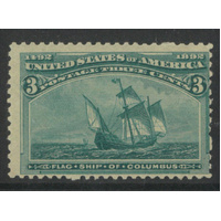 USA 1893 Columbus 3c Stamp Scott 232 Mint Unhinged #BK99