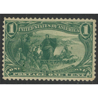 USA 1898 Trans-Mississippi 1c Stamp Scott 285 Mint Lightly Hinged #BK99