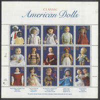 USA 1997 American Dolls 32c Sheetlet/15 Stamps Scott 3151 MUH #US39